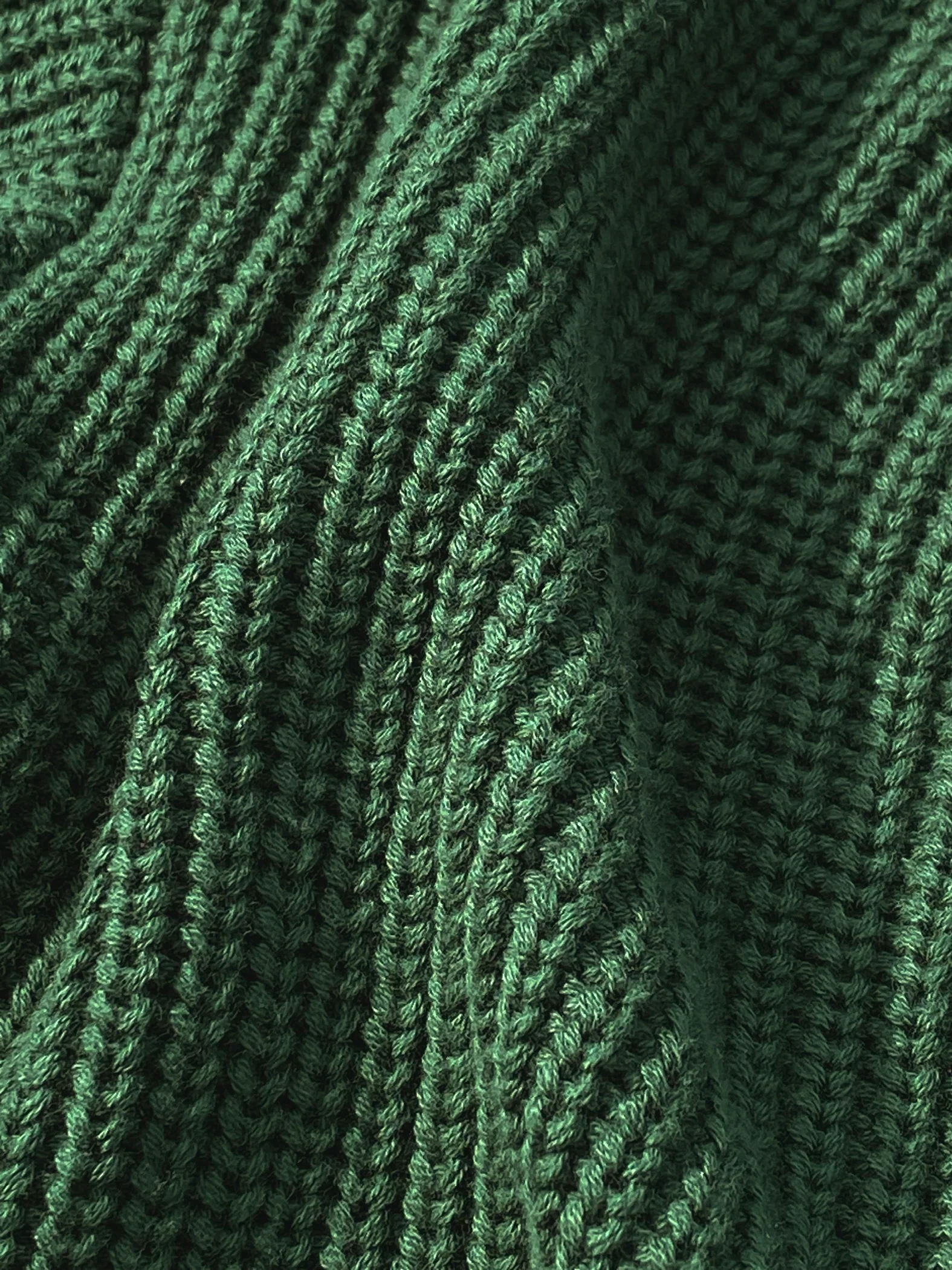 Green Knit Full Zip Frog Hoodie - Image 4