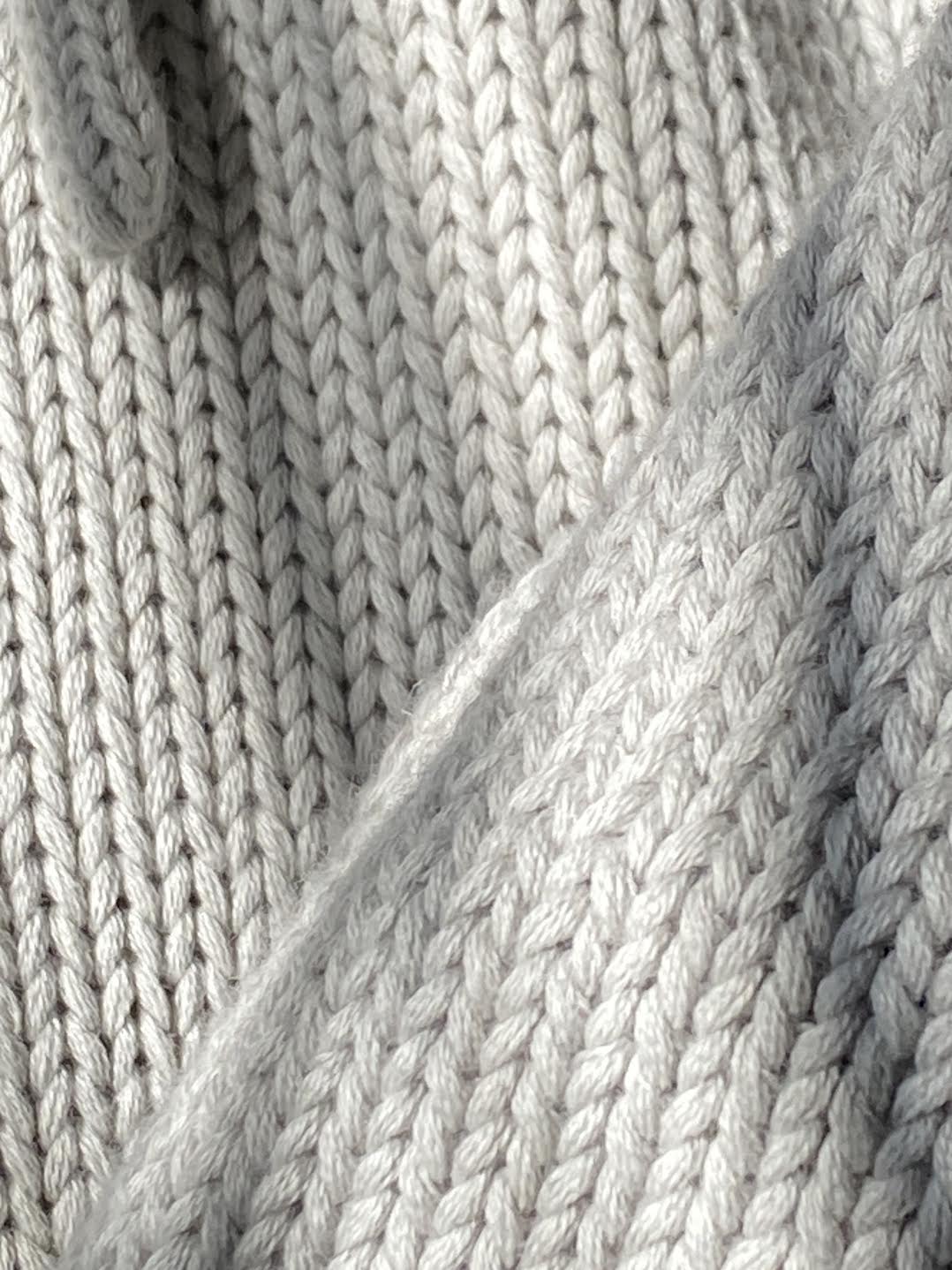Grey Knit Frog Hoodie - Image 3