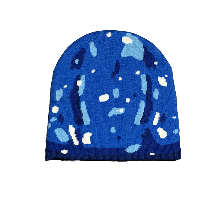 Knit Frog Beanie - Blue Treefrog - Image 2